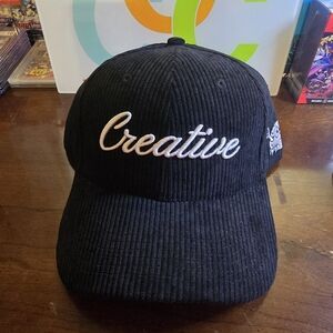 VEE FRIENDS Creative Black Corduroy Cap IN HAND - LE - SOLDOUT ONLINE